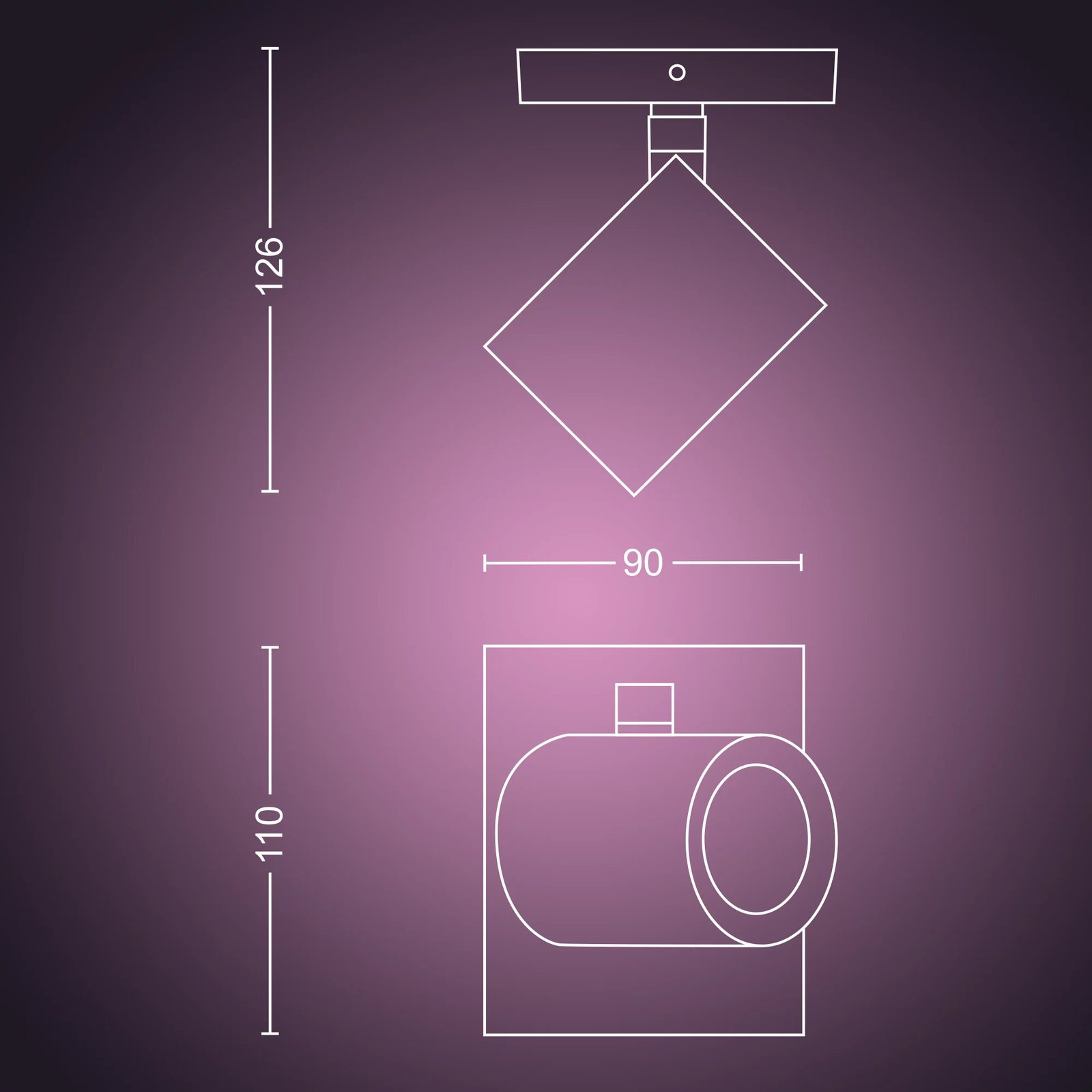 Philips Hue White & Color Ambiance Argenta Einzelspot Blanco - Imagen 4