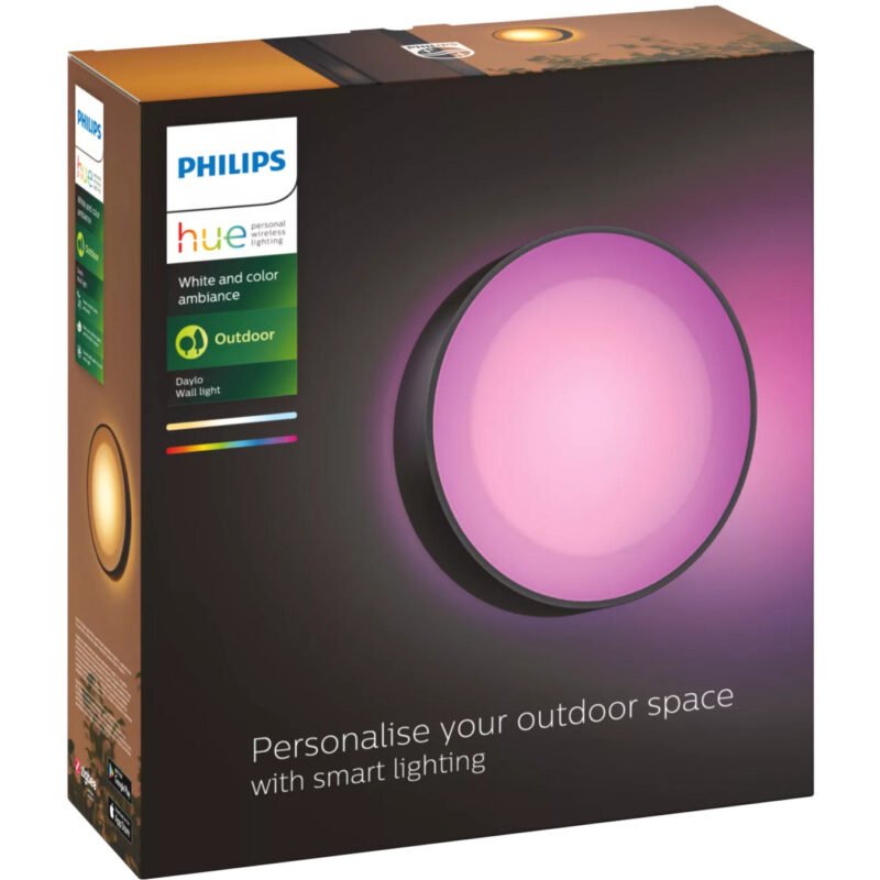 Philips Hue White & Color Ambiance Daylo Wandleuchte Negro