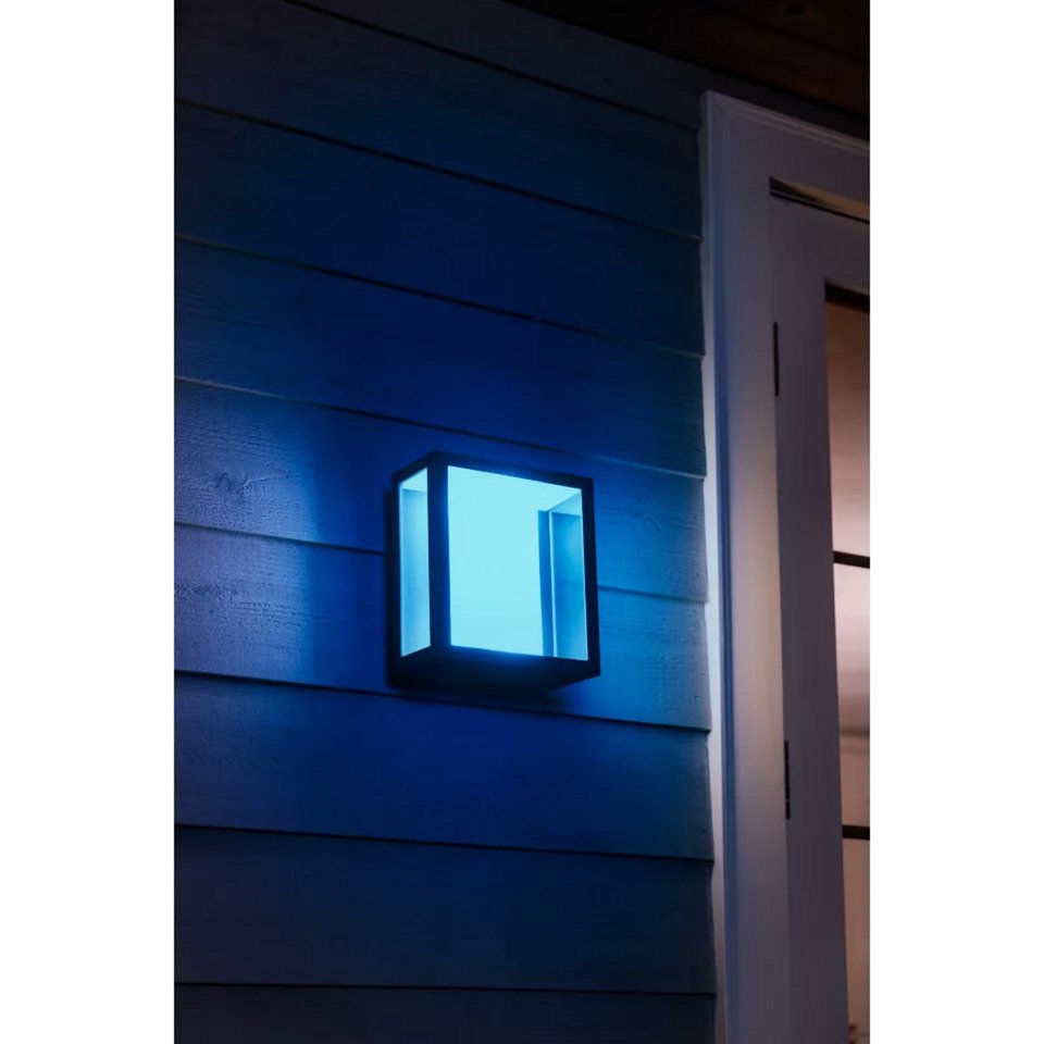 Philips Hue White & Color Ambiance Impress Outdoor breite Wandleuchte Negro - Imagen 5