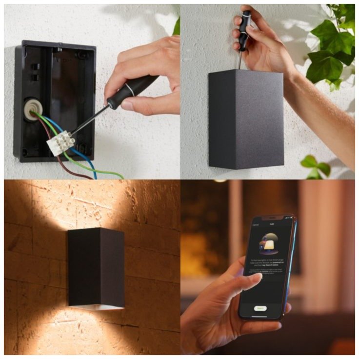 Philips Hue White & Color Ambiance Resonate Wandleuchte Negro - Imagen 4