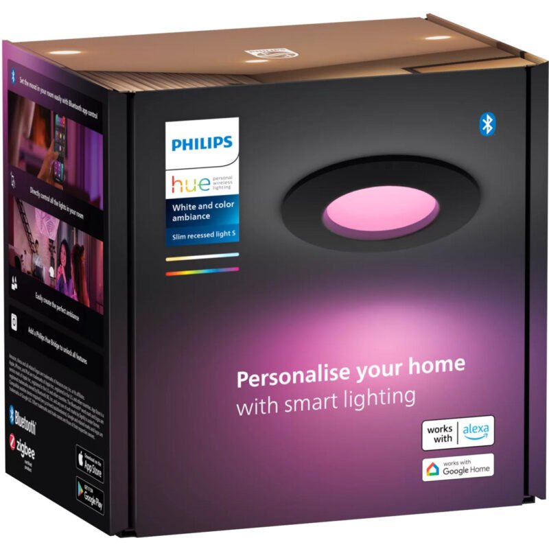 Philips Hue White & Color Ambiance Slim Einbauleuchte 90 mm