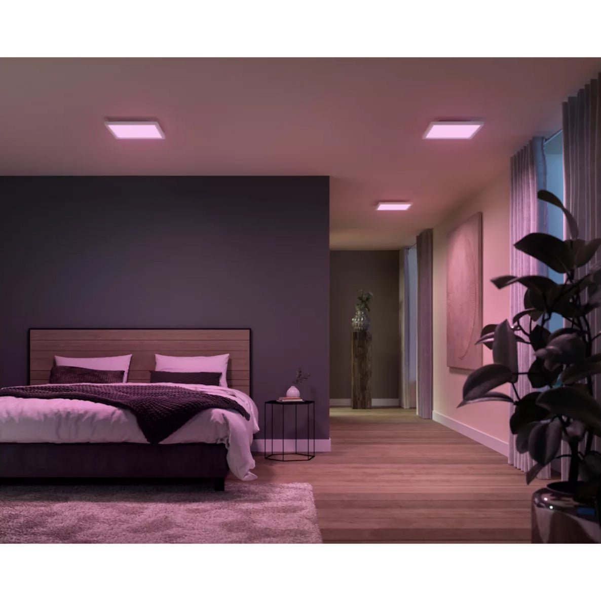 Philips Hue White & Color Ambiance quadratische Panelleuchte Surimu Blanco - Imagen 4