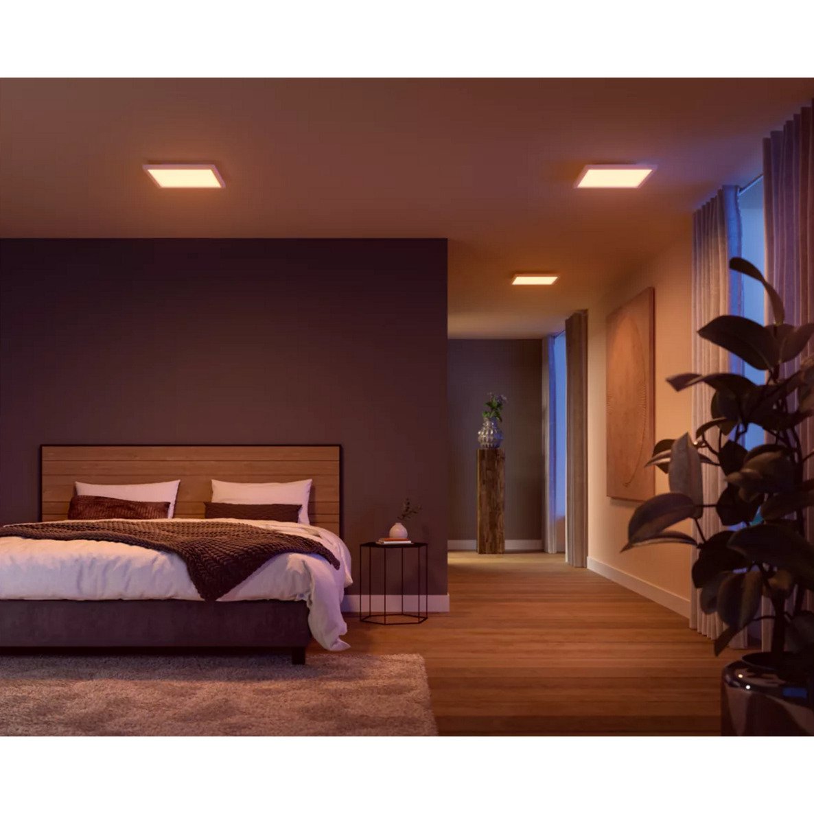 Philips Hue White & Color Ambiance quadratische Panelleuchte Surimu Blanco - Imagen 5