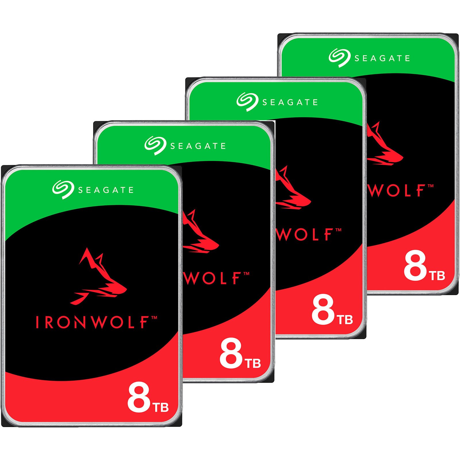 Seagate IronWolf NAS 4 x Bundle, 8 TB