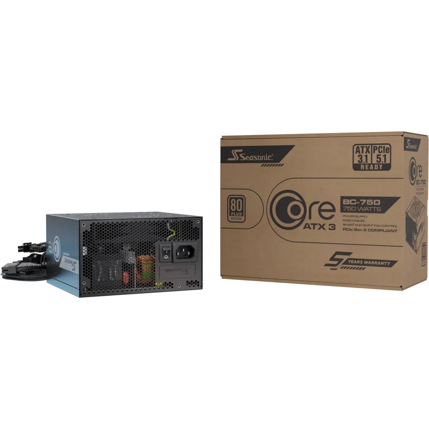 Seasonic CORE BC-750 ATX3.1 Negro - Imagen 5