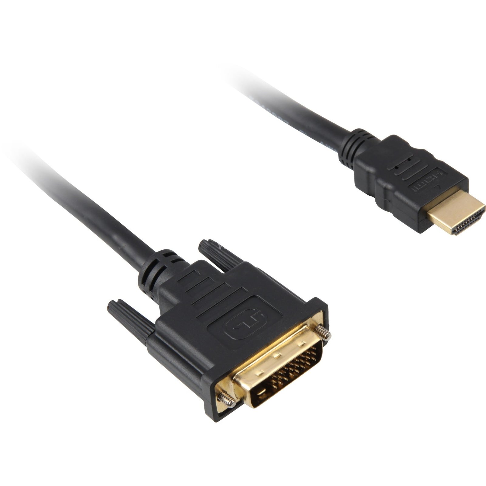 Sharkoon Adapterkabel HDMI > DVI-D (24+1) Negro