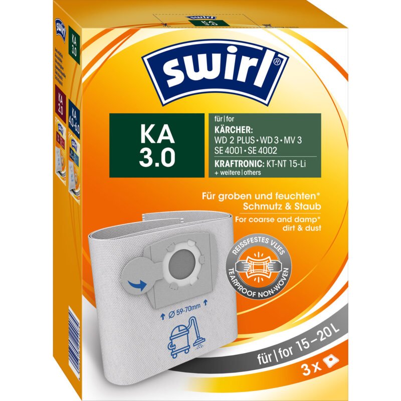 Swirl Staubsaugerbeutel KA 3.0 Kärcher/ Shop-Vac