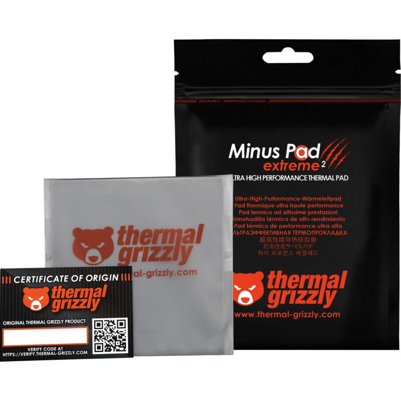 Thermal Grizzly Minus Pad extreme 2 - 100x 100x 0 Gris