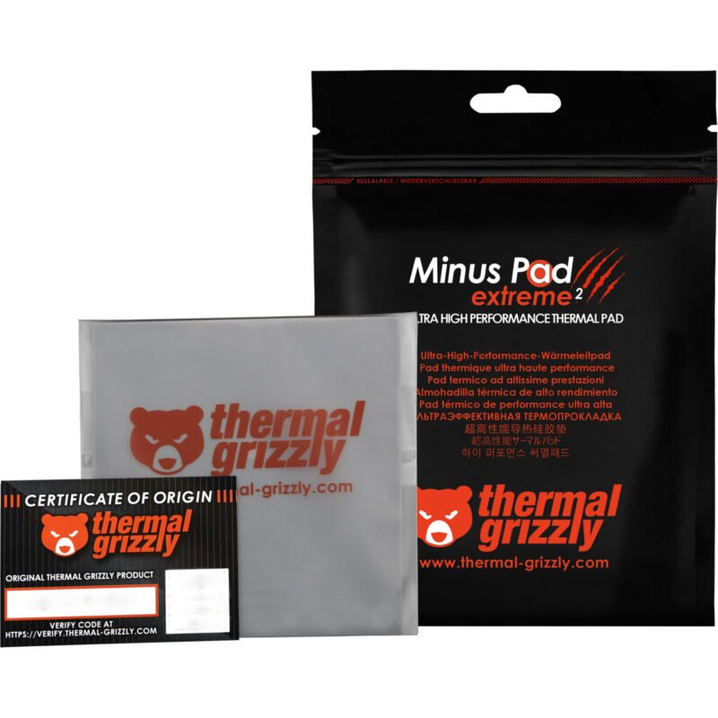 Thermal Grizzly Minus Pad extreme 2 - 100x 100x 1 Gris