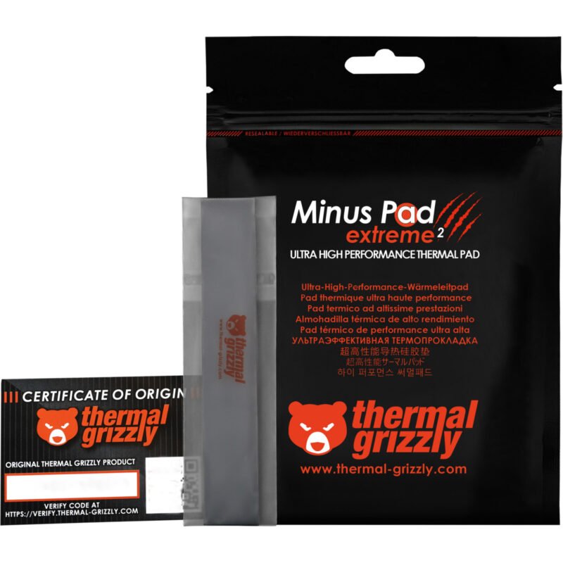 Thermal Grizzly Minus Pad extreme 2 - 120x 20x 1 Gris