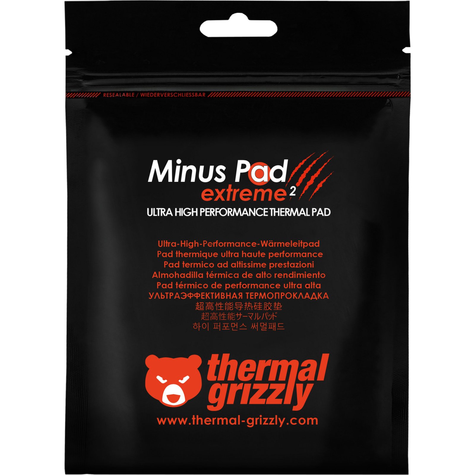 Thermal Grizzly Minus Pad extreme 2 - 120x 20x 1 Gris - Imagen 2