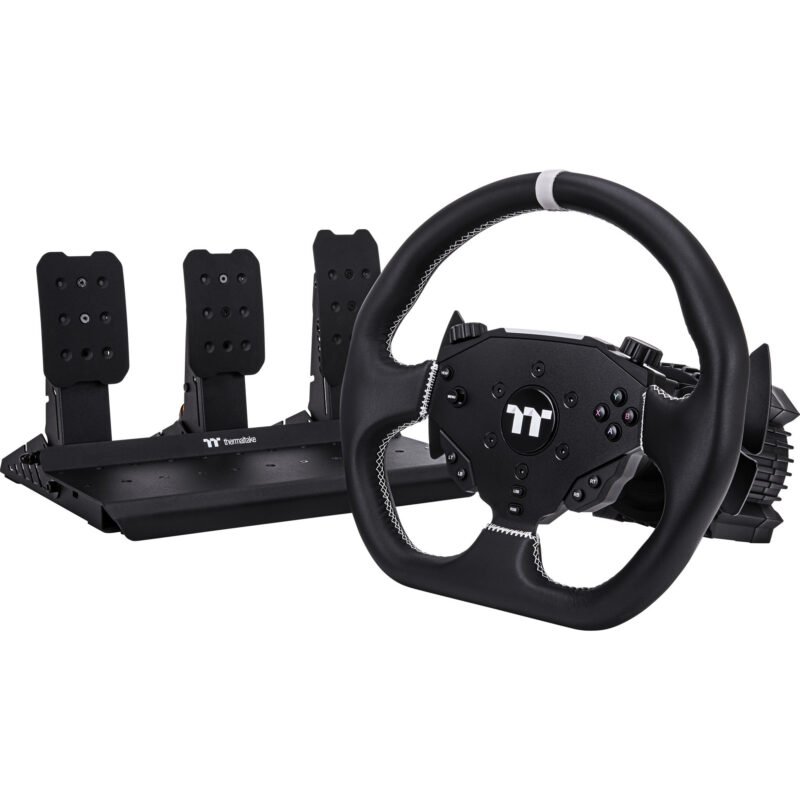 Thermaltake G6 Direct Drive Racing Wheel con Pedale Bundle Negro