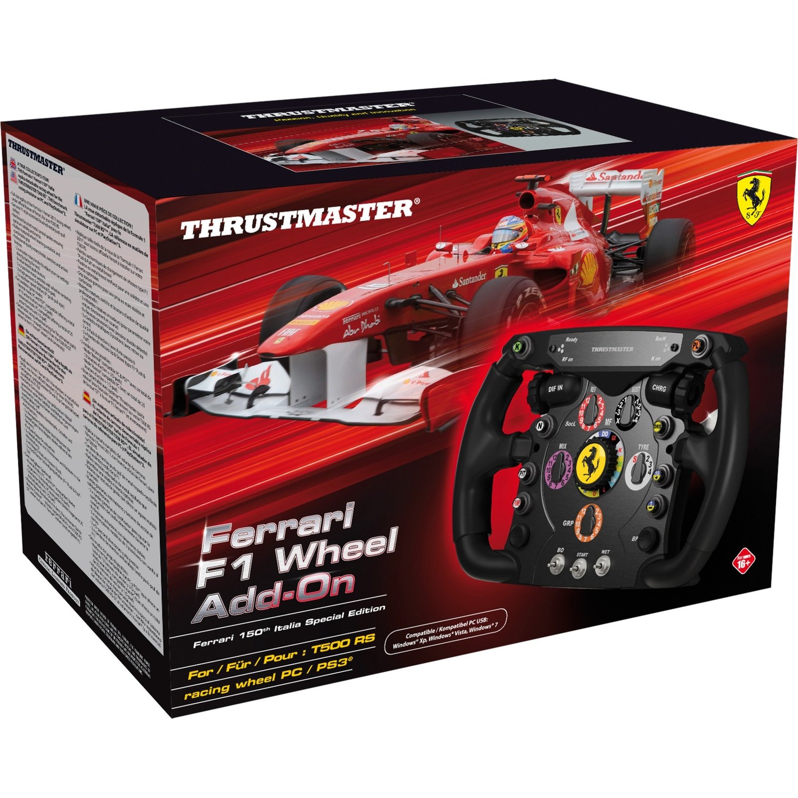 Thrustmaster Ferrari F1 Wheel Add-On Negro