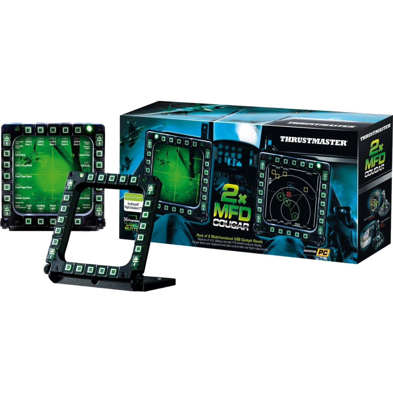 Thrustmaster MFD Cougar Pack Negro - Imagen 2