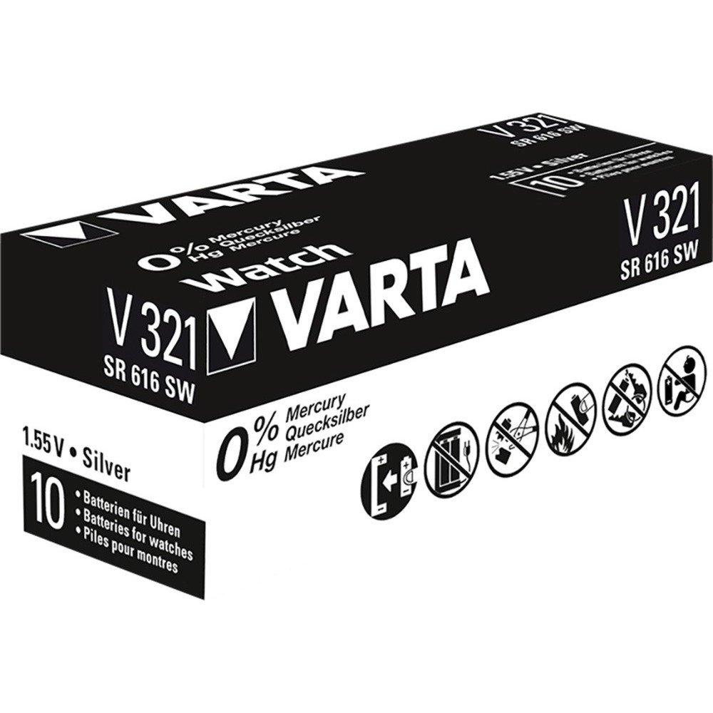 VARTA Silberoxid-Knopfzelle 321 Plata