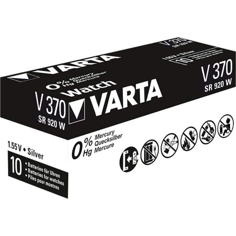 VARTA Silberoxid-Knopfzelle 370 Plata