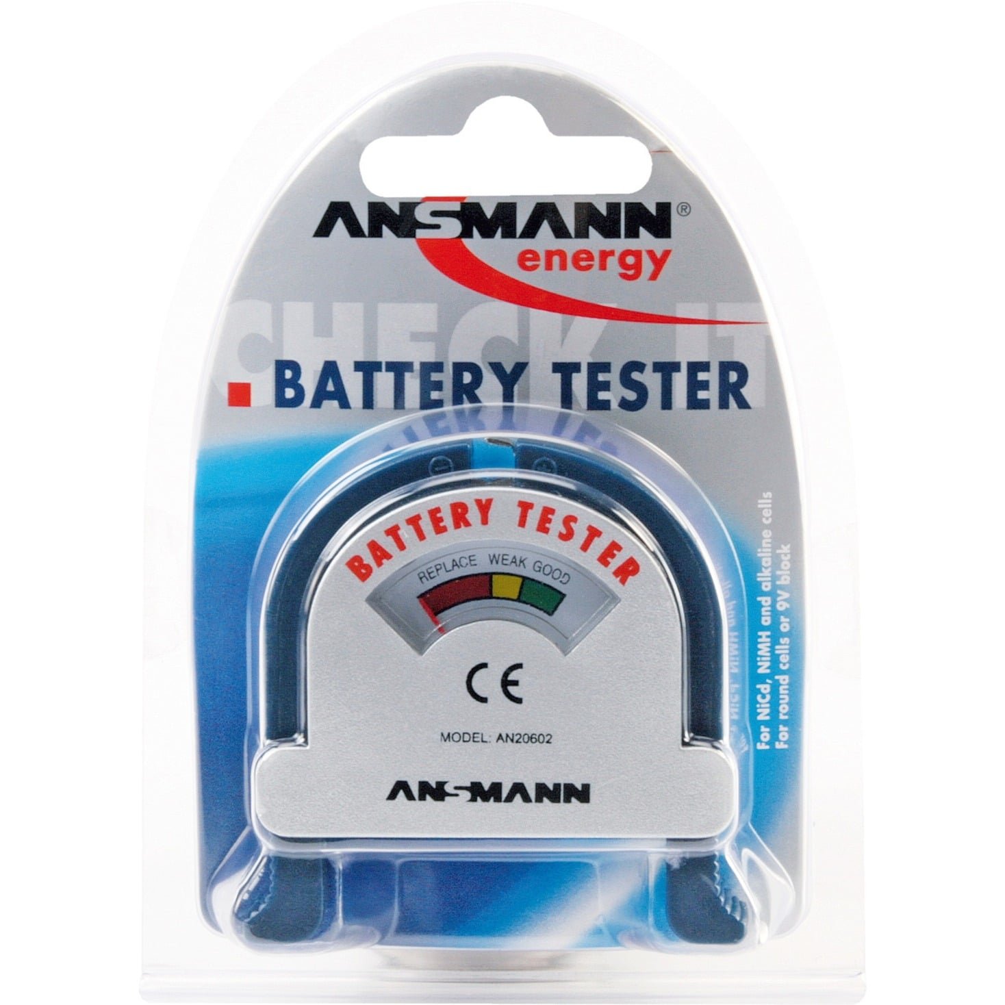 Ansmann Batterietester 4000001 Azul