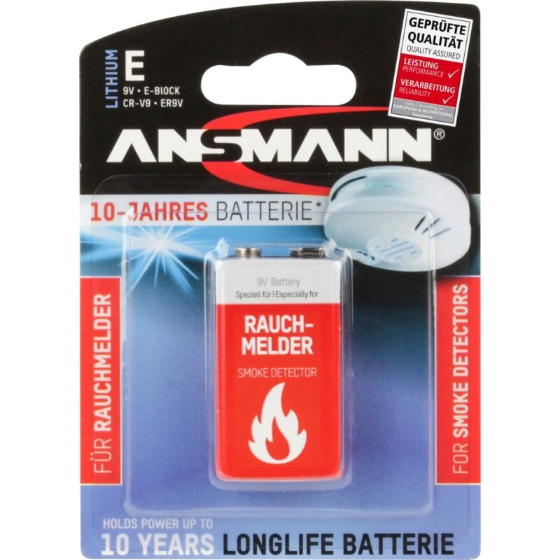 Ansmann Lithium Batterie para Rauchmelder
