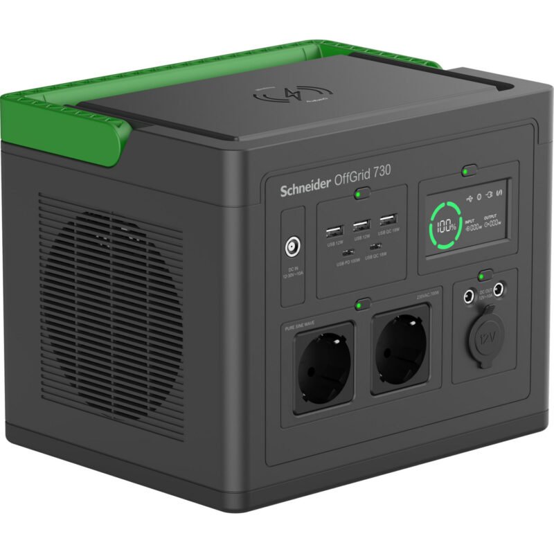 APC Schneider tragbare OffGrid Powerstation 730 Negro