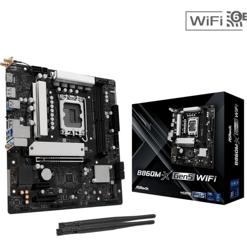 ASRock B860M-X GEN5 WiFi Negro
