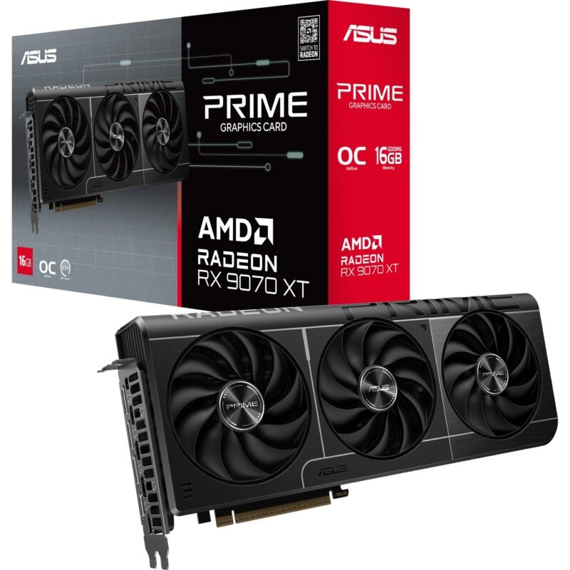 ASUS Radeon RX 9070 XT PRIME GAMING OC Gris