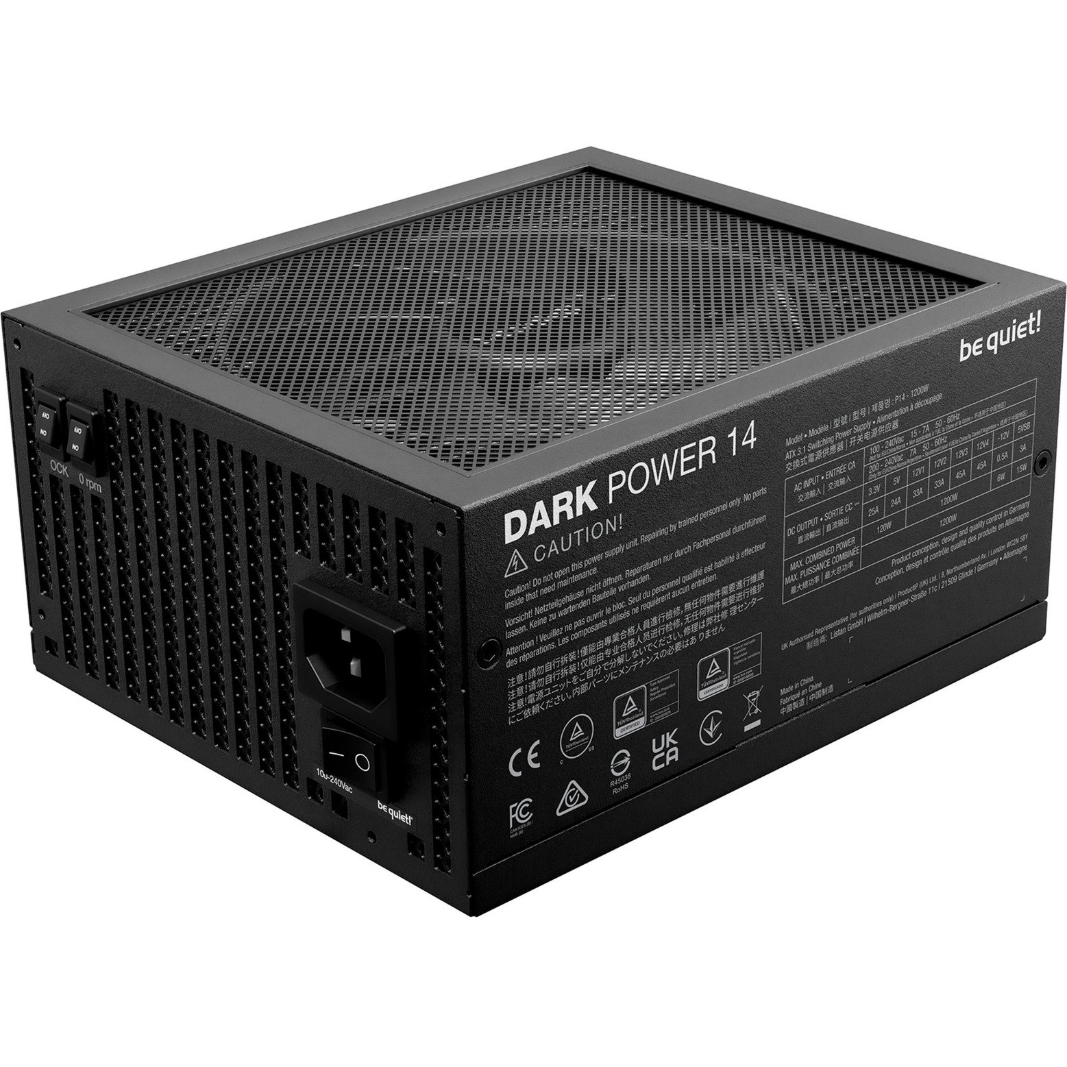be quiet! DARK POWER 14 1200W Negro - Imagen 3