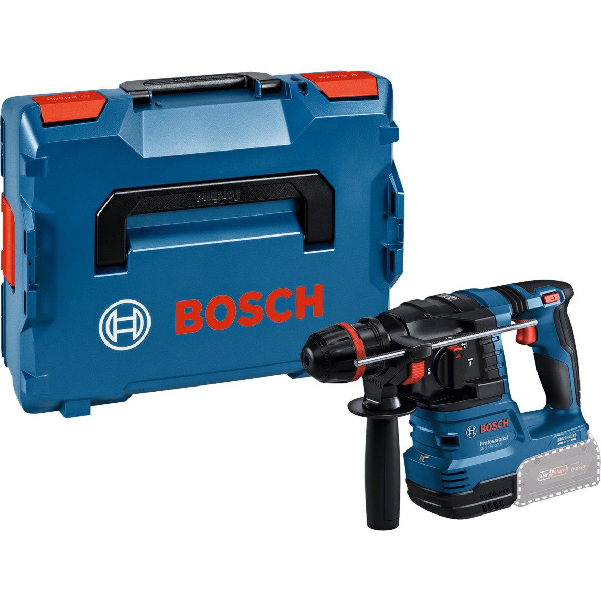 Bosch Akku-Bohrhammer GBH 18V-22 X Professional solo Azul