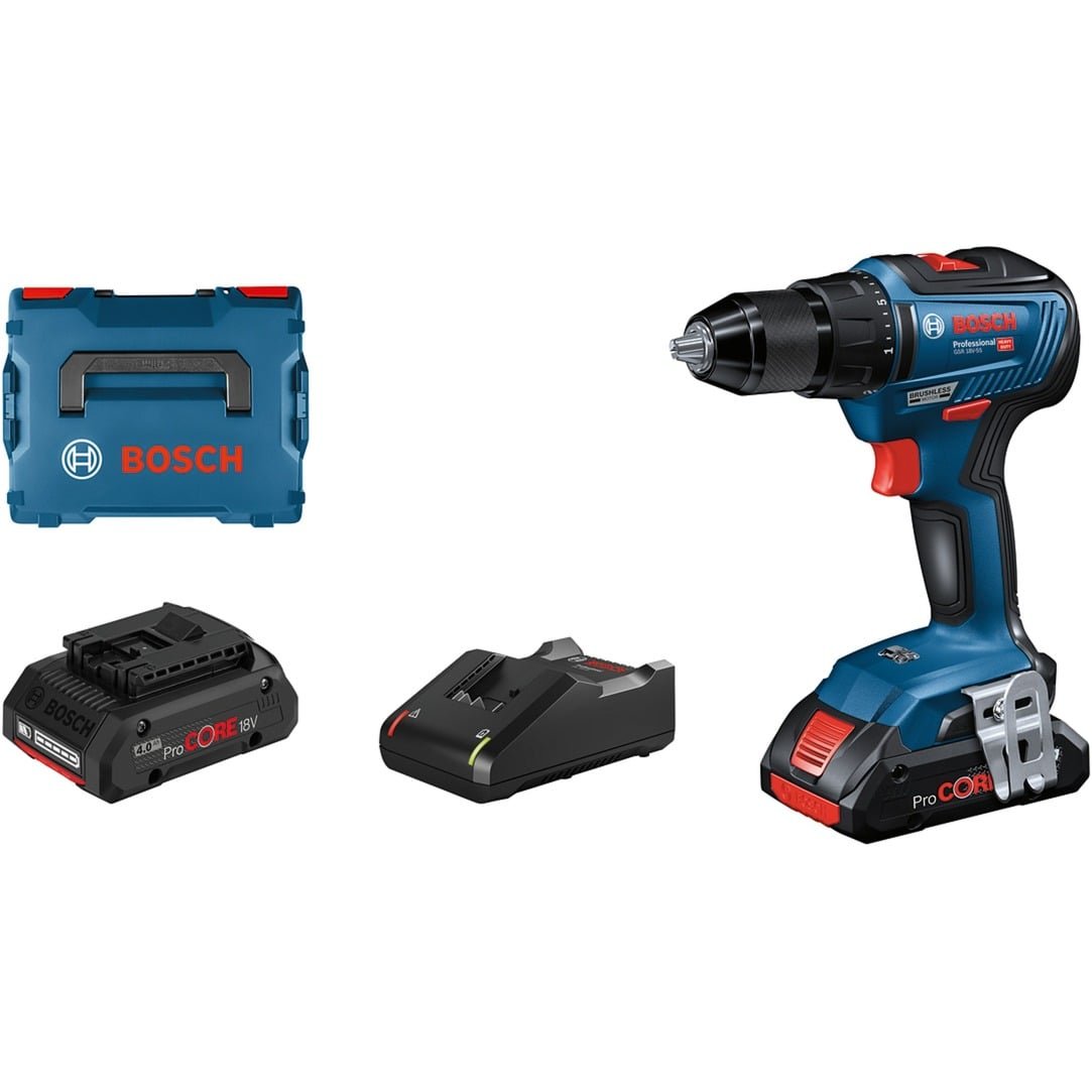 Bosch Akku-Bohrschrauber GSR 18V-55 Professional Azul