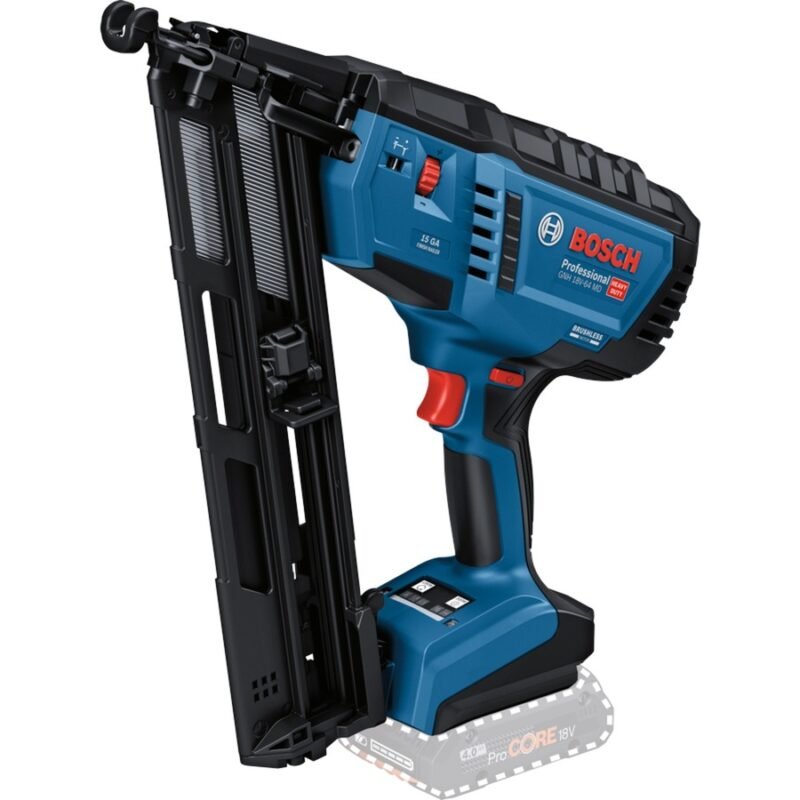 Bosch Akku-Holznagler GNH 18V-64 MD Professional solo Azul