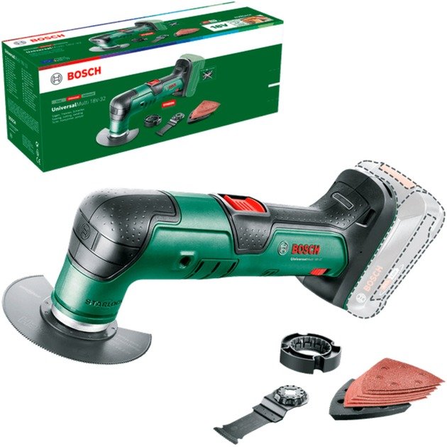 Bosch Akku-Multifunktions-Werkzeug UniversalMulti 18V-32 Solo Verde