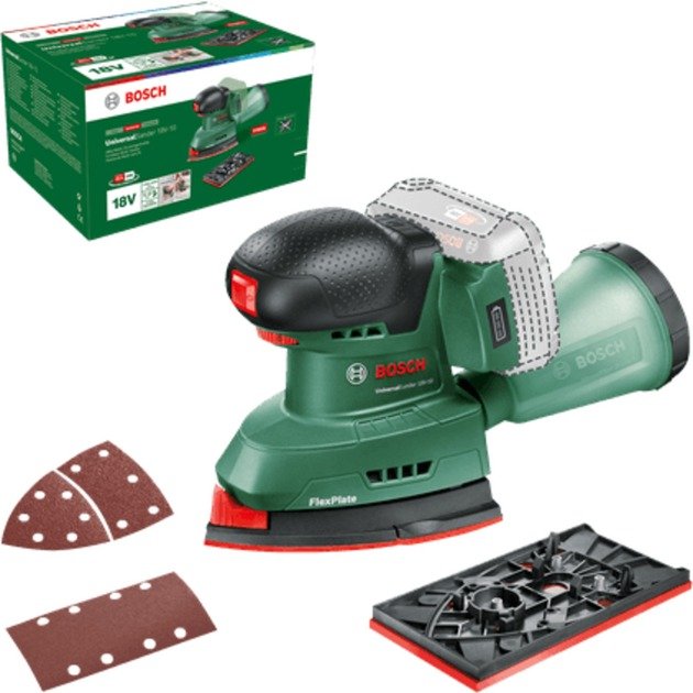 Bosch Akku-Multischleifer UniversalSander 18V-10 Verde