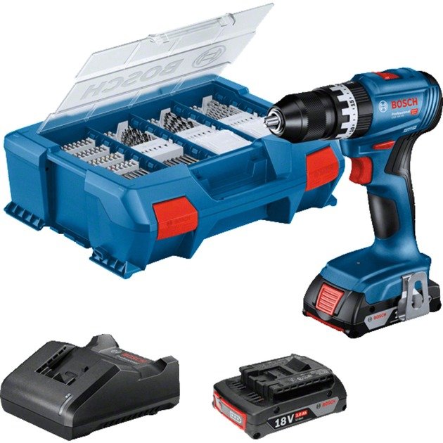 Bosch Akku-Schlagbohrschrauber GSB 18V-45 Professional Azul