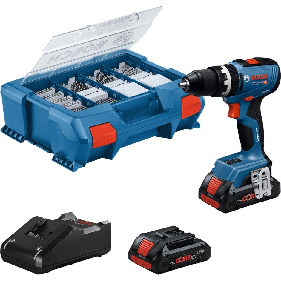 Bosch Akku-Schlagbohrschrauber GSB 18V-65 Professional Azul