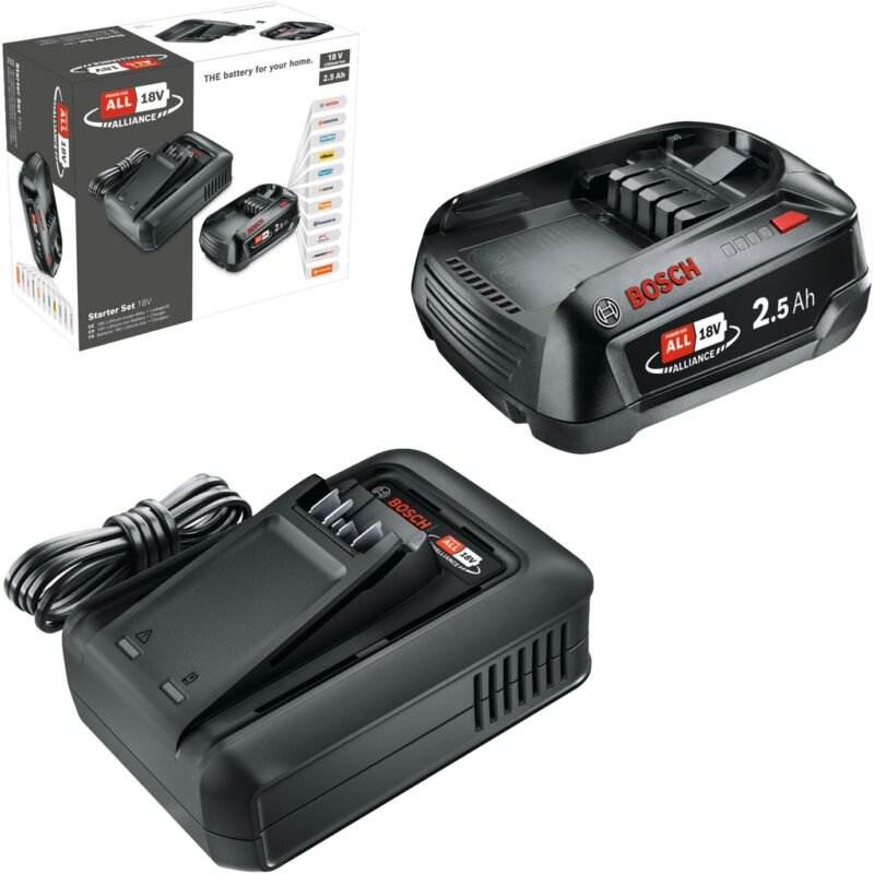 Bosch Akku Starter-Set 18V 1x 2 Negro