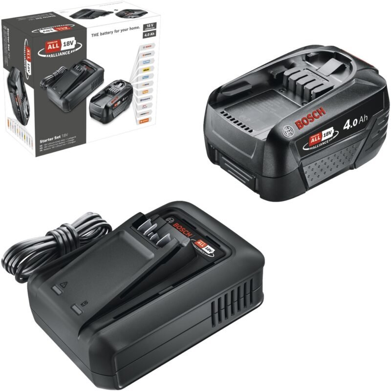 Bosch Akku Starter-Set 18V 1x 4 Negro