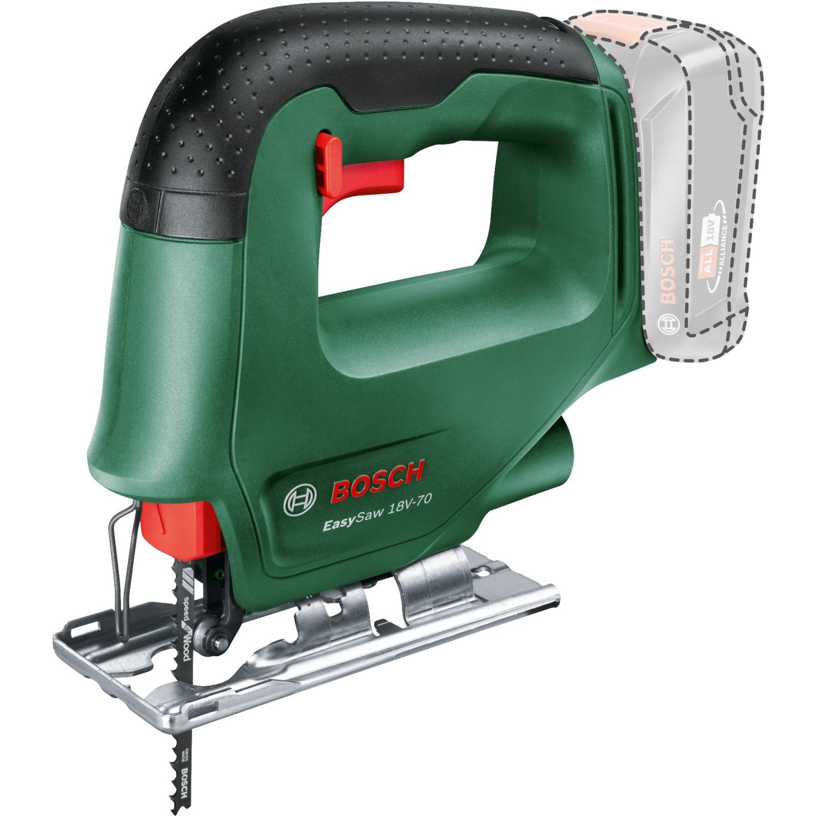 Bosch Akku-Stichsäge EasySaw 18V-70 Verde