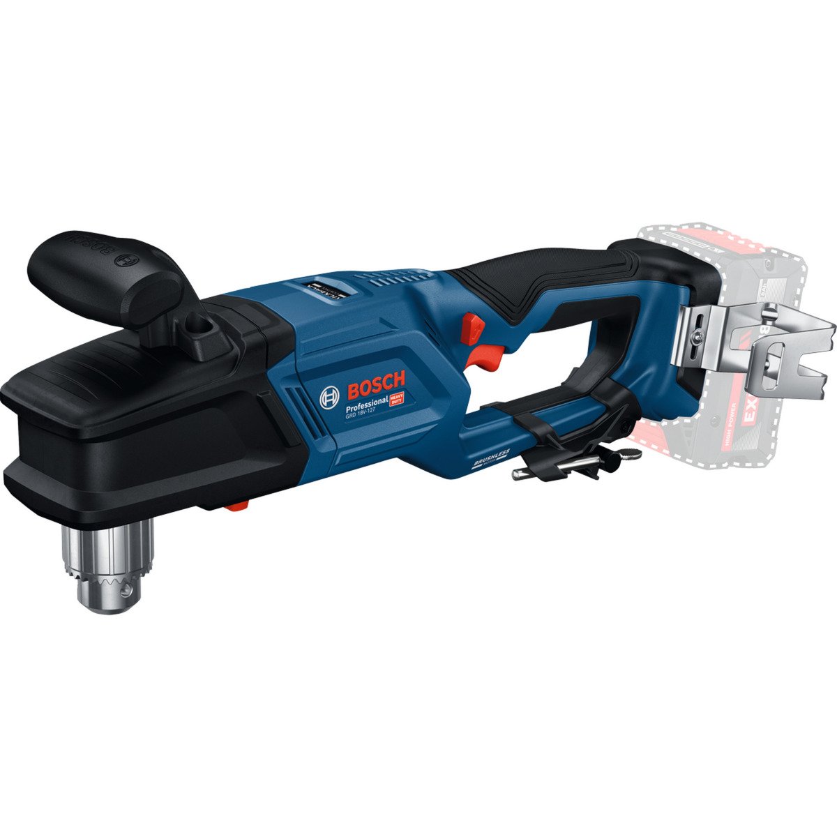 Bosch Akku-Winkelbohrmaschine GRD 18V-127 Professional solo Azul