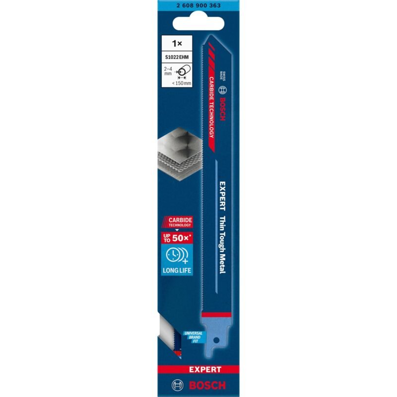 Bosch EXPERT Säbelsägeblatt ‘Thin Tough Metal’ S 1022 EHM