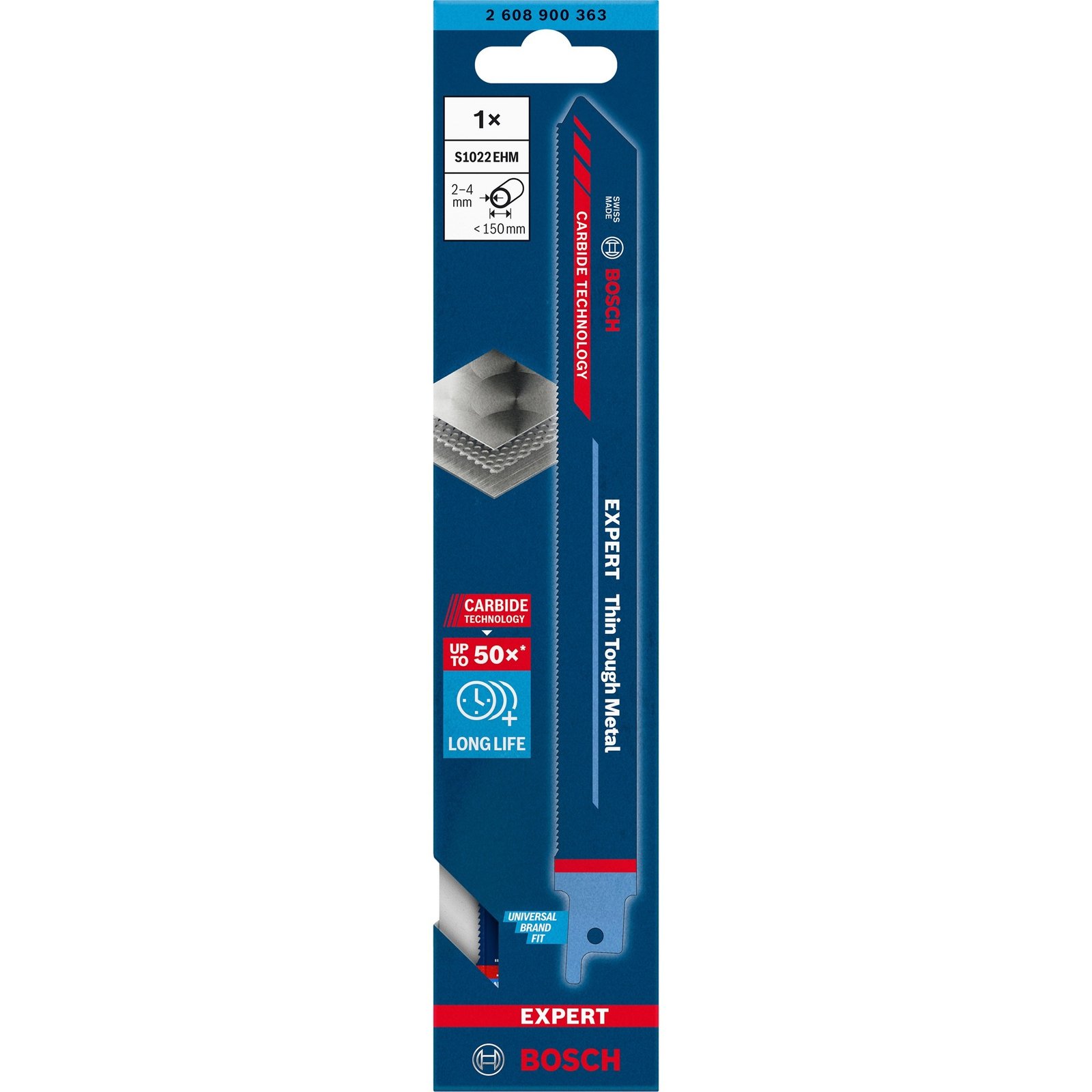 Bosch EXPERT Säbelsägeblatt ‘Thin Tough Metal’ S 1022 EHM