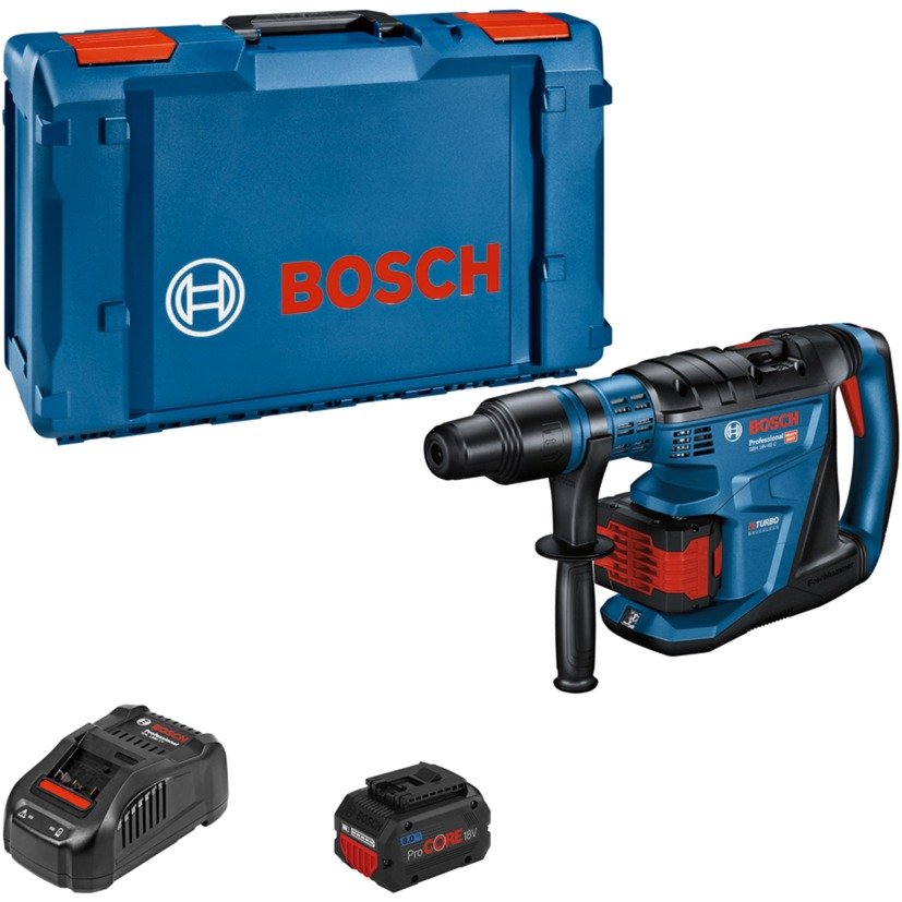 Bosch PRO Akku-Bohrhammer BITURBO GBH 18V-40 C Professional Azul
