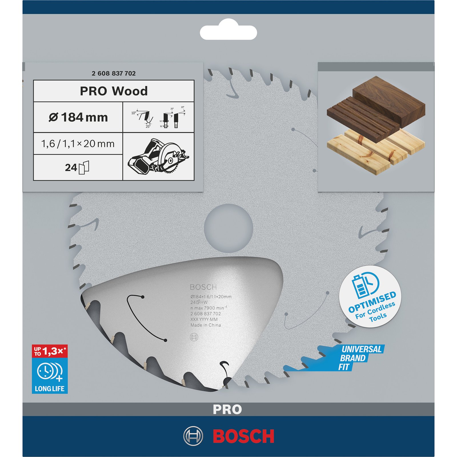 Bosch PRO Wood cordless Kreissägeblatt