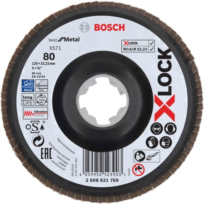 Bosch PRO X571 X-LOCK Fächerschleifscheibe