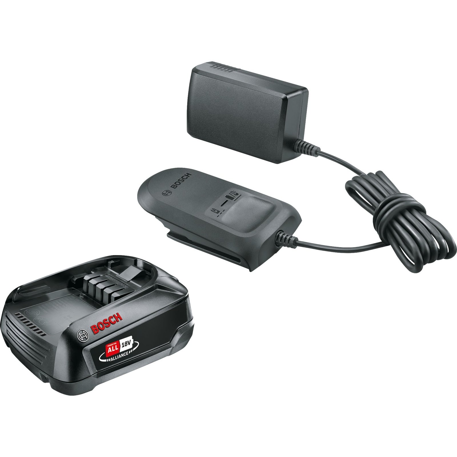 Bosch Starter-Set 18V (PBA 2.5Ah + AL 18V-20) Negro