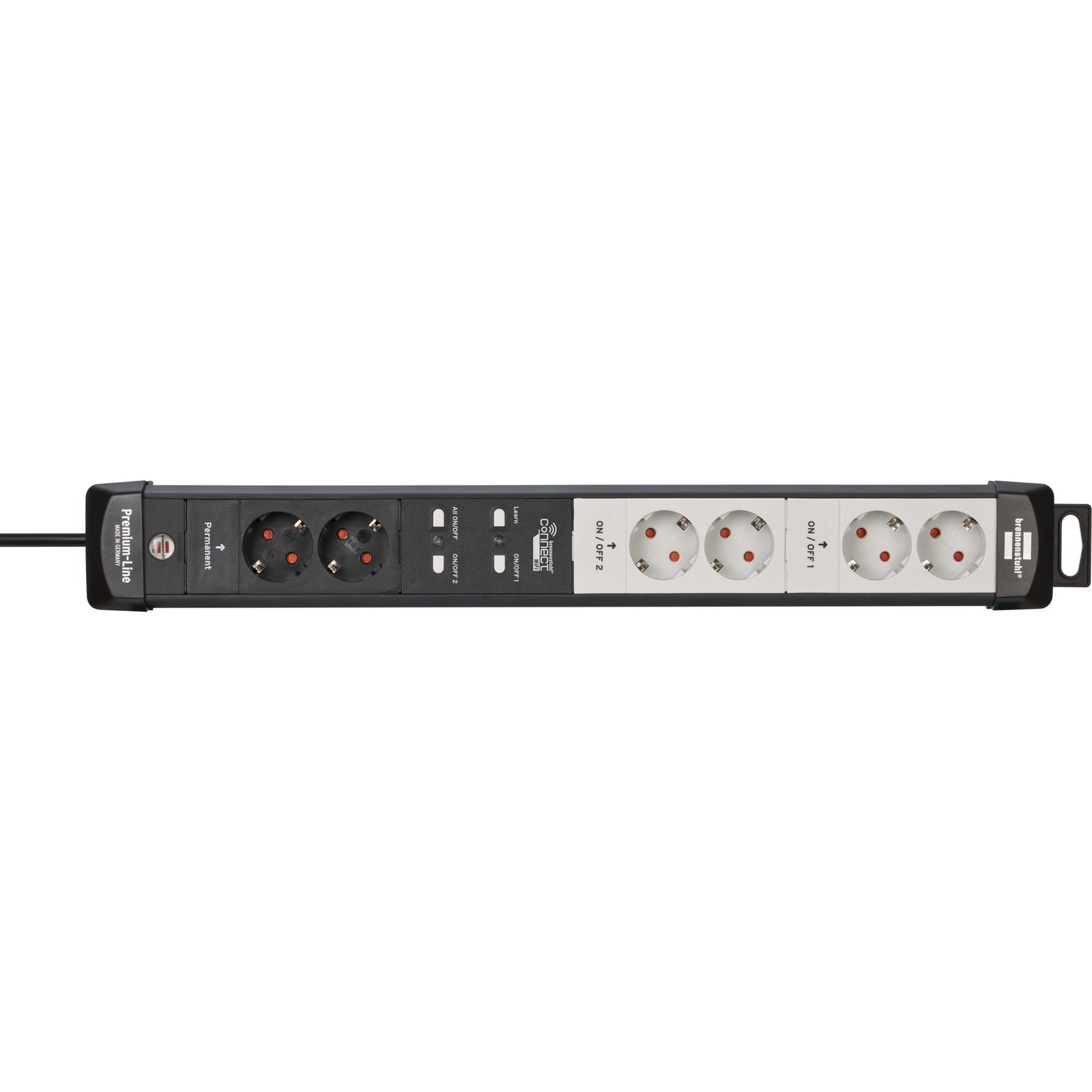 Brennenstuhl Connect Premium-Line WLAN Steckdosenleiste 6-fach Negro
