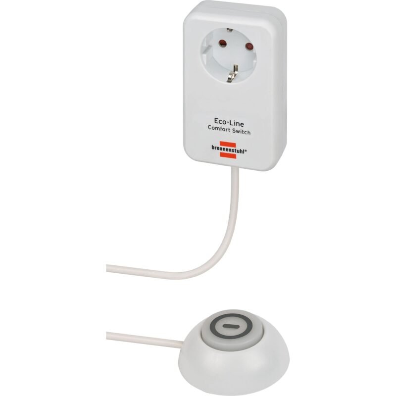 Brennenstuhl Eco-Line Comfort Switch Adapter Blanco