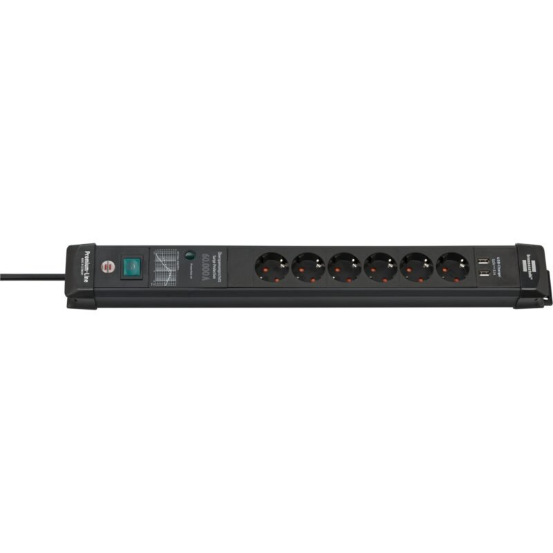 Brennenstuhl Premium-Line Steckdosenleiste 6-fach Negro