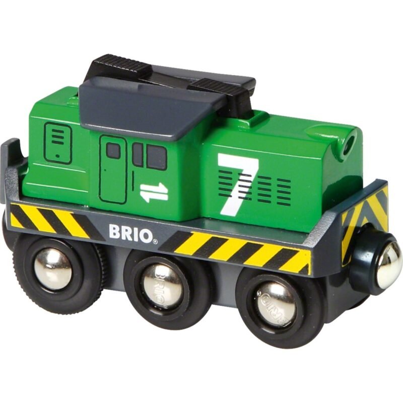 BRIO World Batterie-Frachtlok Verde