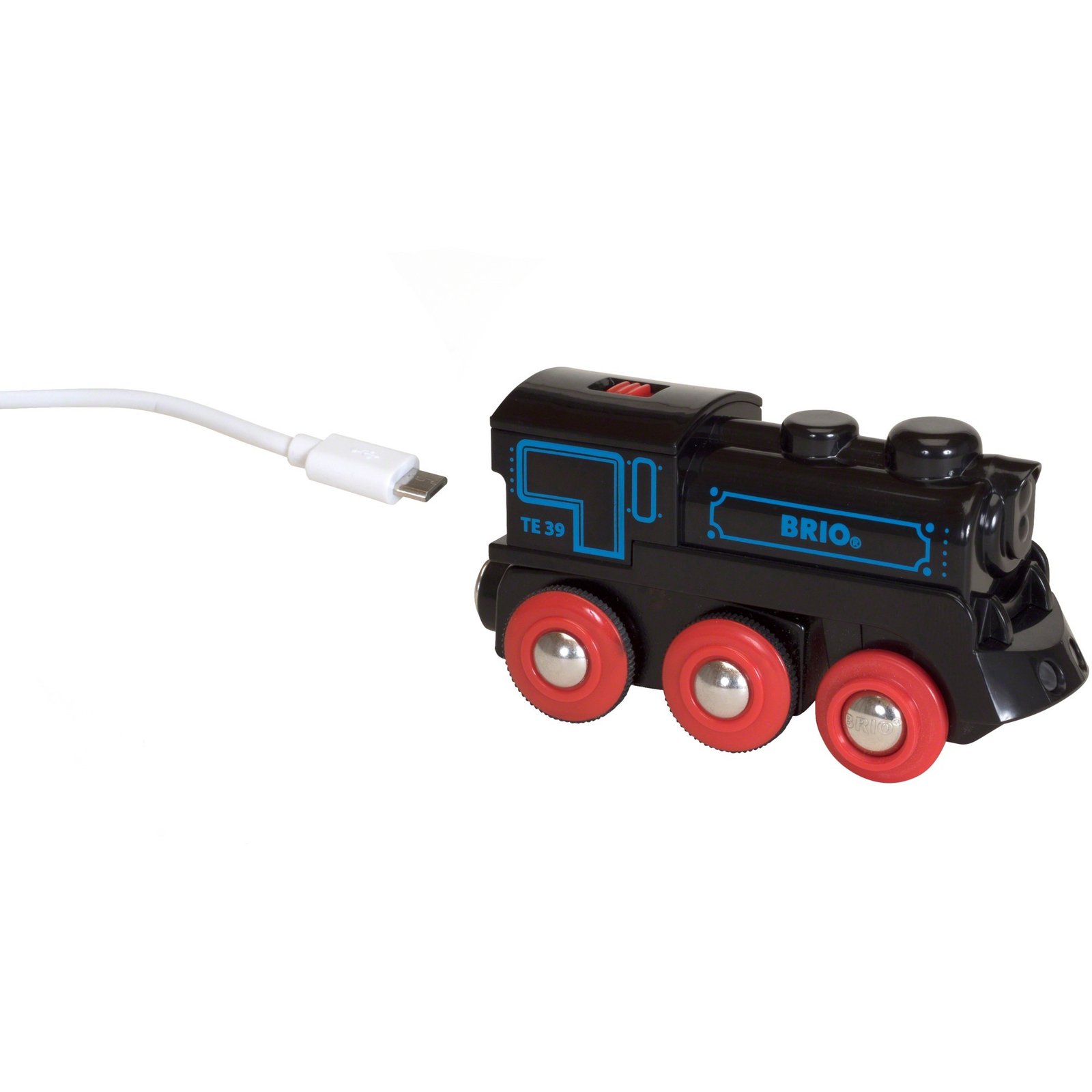 BRIO World Schwarze Akku-Lok con Micro-USB Negro