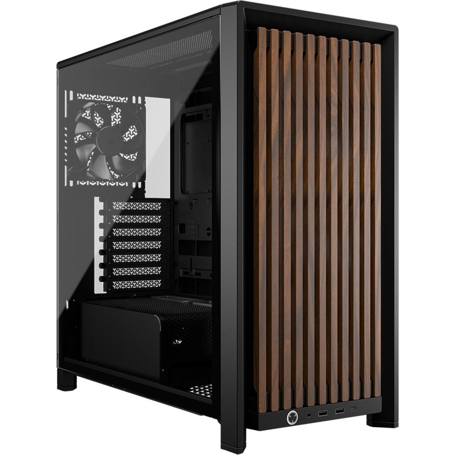 Corsair FRAME 4000D WOOD RS Negro