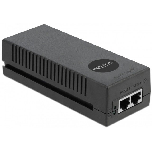 DeLOCK 10 Gigabit PoE+ Injektor 802.3at 30 W Negro